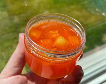Orange crush jelly cube slime