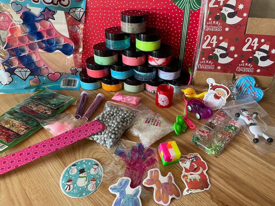 Kids Fidget Advent Calendar Fidgets and Slime GIRLY Etsy
