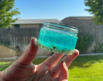 Rock bottom clear textured slime