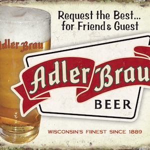 Adler-Brau Beer Tin Sign (475)