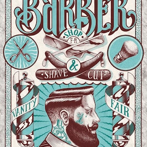 Barber Shop Vintage Replica Tin Sign (749)