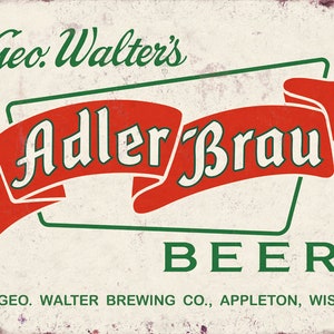 Adler-Brau Beer Tin Sign (A1582)