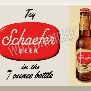 Schaefer Beer Tin Sign (A1971)