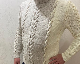 men sweater, hand knitted sweater, best gift.lover gift,birthday gift.father's day gift.Valentine's Day gift.winter sale.winter gift.