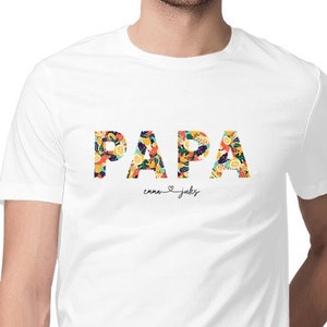 Regalo papà personalizzato, maglietta papà in cotone biologico, regalo festa del papà, compleanno papà