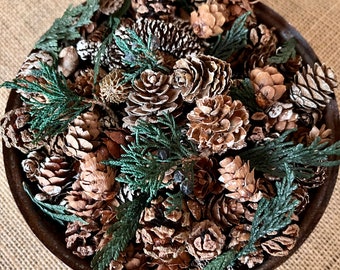 Pinecone and Sweet Gum Ball Vase Filler 