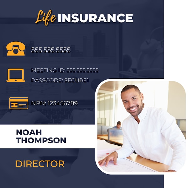 Insurance Agent Business Cards Etsy