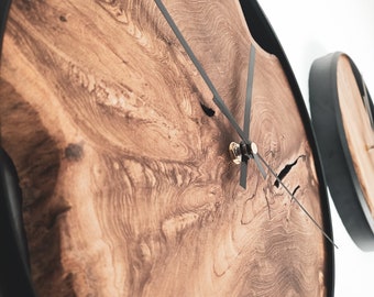 Moderne Holz Wanduhr
