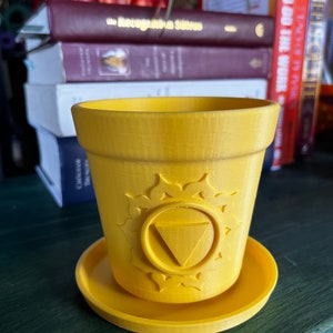 Chakra Pot Set | Embossed 3D Printed Plant Pots - Etsy