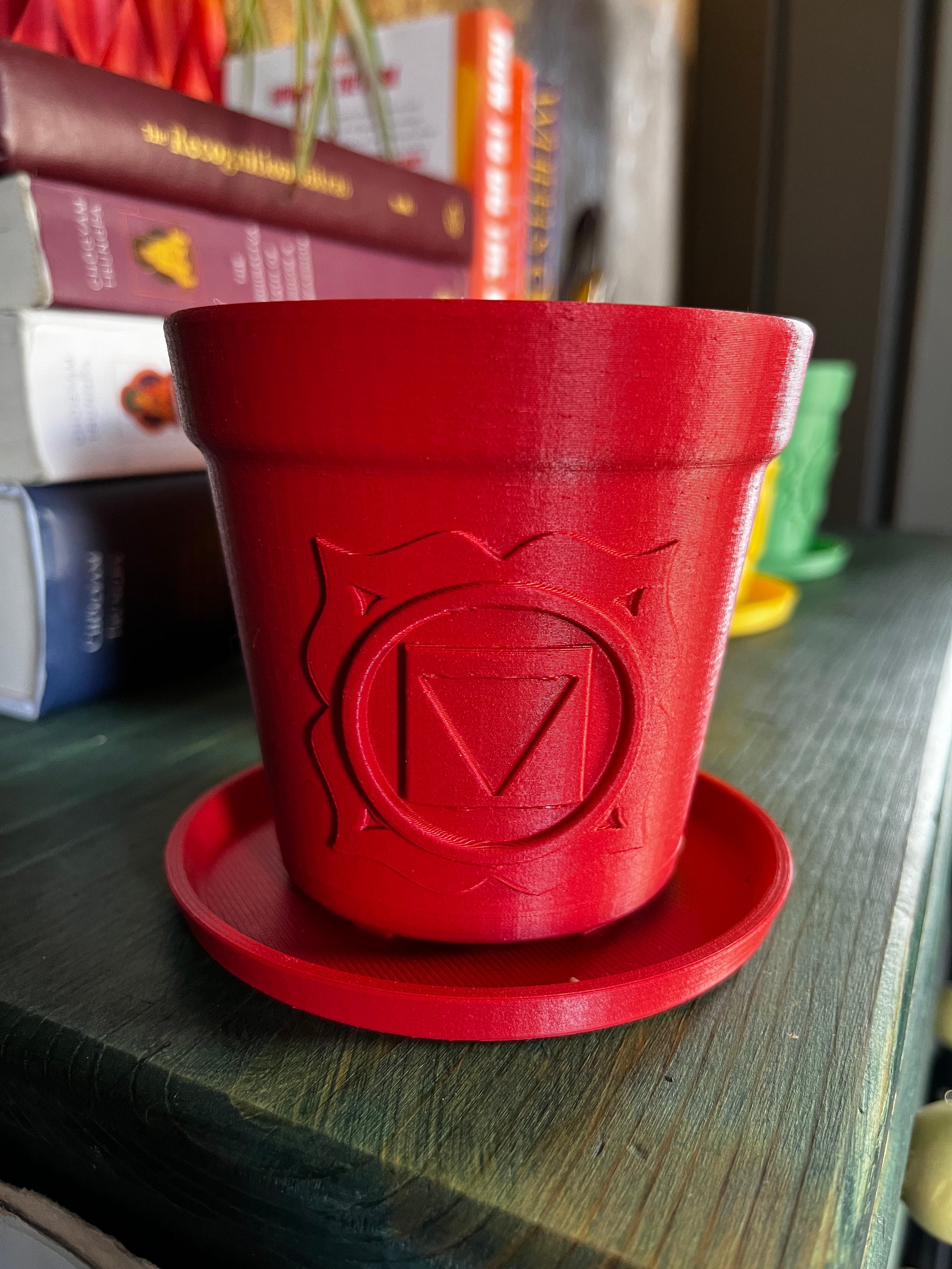 Chakra Pot Set Embossed 3D Printed Plant Pots - Etsy