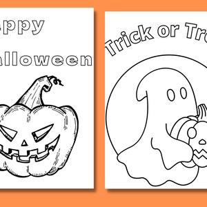 printable Halloween coloring pages-kids coloring pages-digital download-instant download