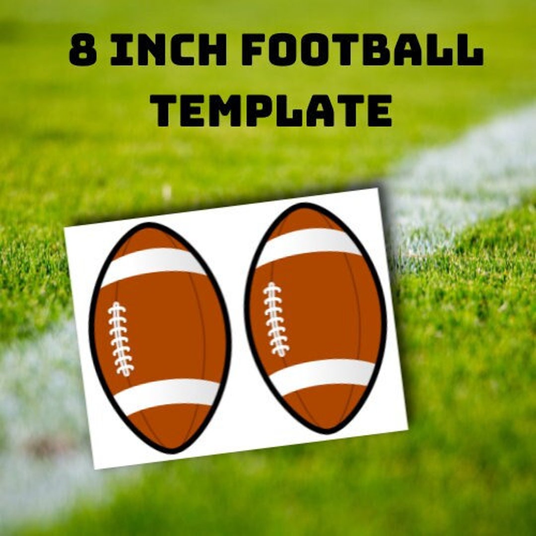 8 Inch Football Template, Template, Football Decor, Diy Decor, Football ...