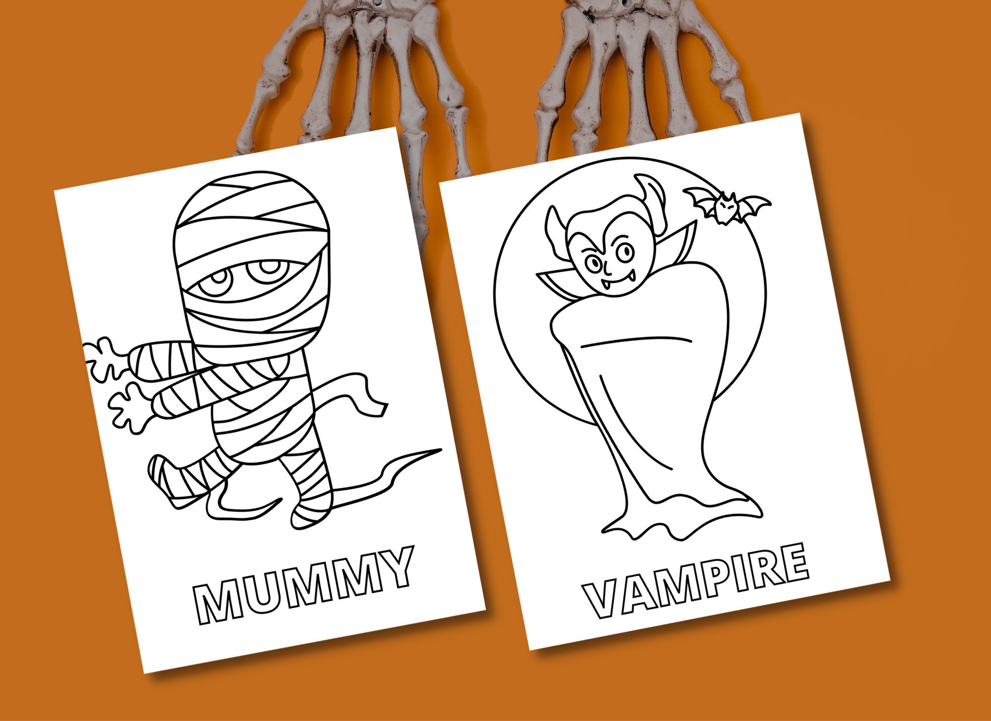 Printable Kids Halloween Coloring Pages-coloring Sheets-toddlers - Etsy