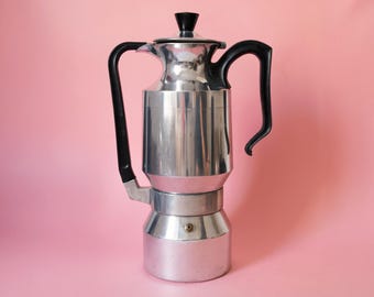 Vintage große La Signora Termica Express italienische Moka-Kanne, abnehmbare Thermoskanne, Espressomaschine
