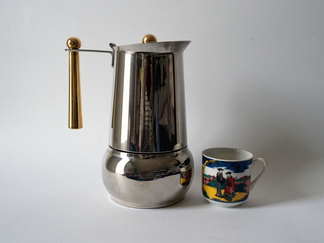 Vintage GB Kitty Oro Guido Bergna Italian Coffee Maker