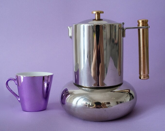 Vintage Italian Coffee Maker Lavazza Principessa, Midcentury Modern