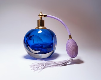 Antique Guerlain Baccarat Perfume Bottle with Guerlain Parquet Box