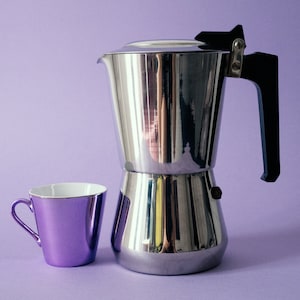 Big classic Italian coffee maker, Vintage Nova Espress IRMEL 6 cups Collectible Stovetop Moka Pot Espresso Maker, Gift for Coffee Lovers