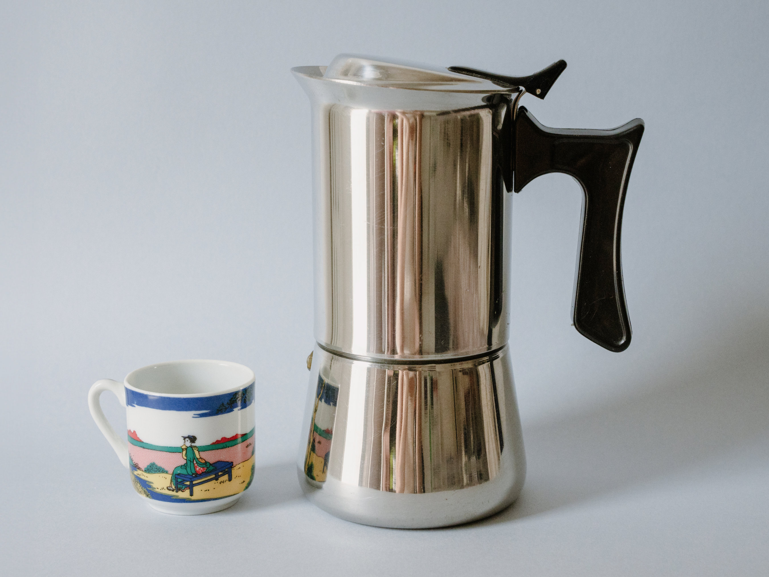 Rare Large nanni Coffee Maker 12 Numbered Cups Italian Espresso Coffee  Machine Stainless Steel Made in Italy Vintage Coffee Maker Large 