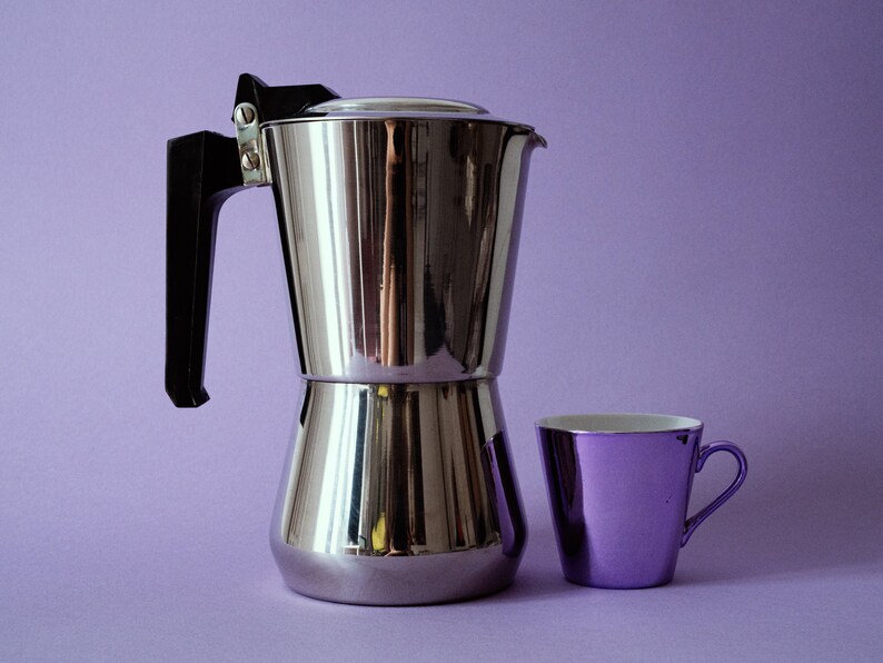 Big Classic Italian Coffee Maker, Vintage Nova Espress IRMEL 6 Cups