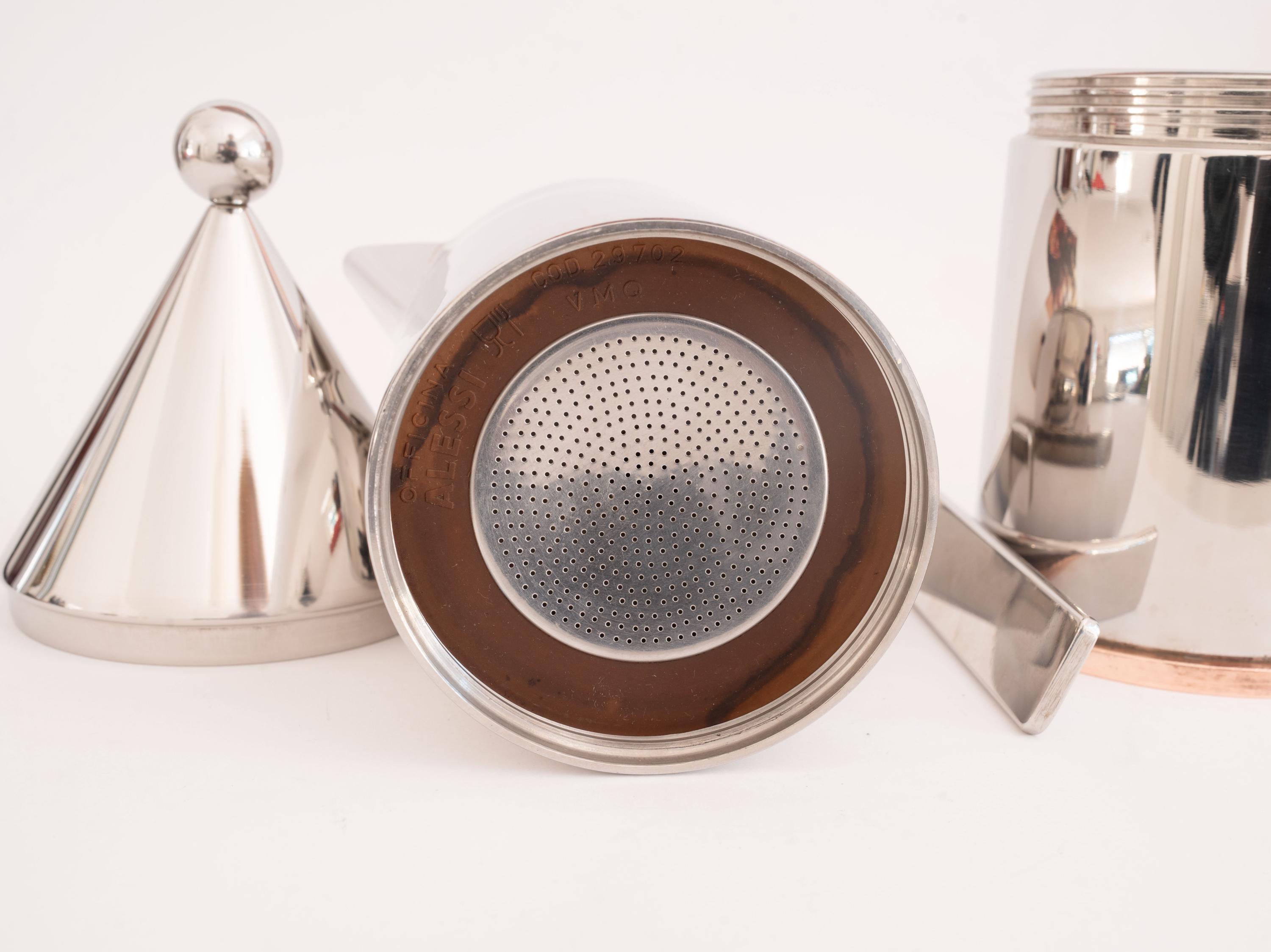 Alessi “la Conica” Espresso Maker by Aldo Rossi – Iconic 1980s
