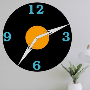 Schallplattenuhr für Musikliebhaber und Retrofans, Wanduhr aus Vinyl, Geschenkidee für Geburtstag, Ostern, Muttertag, Vatertag, Anlässe