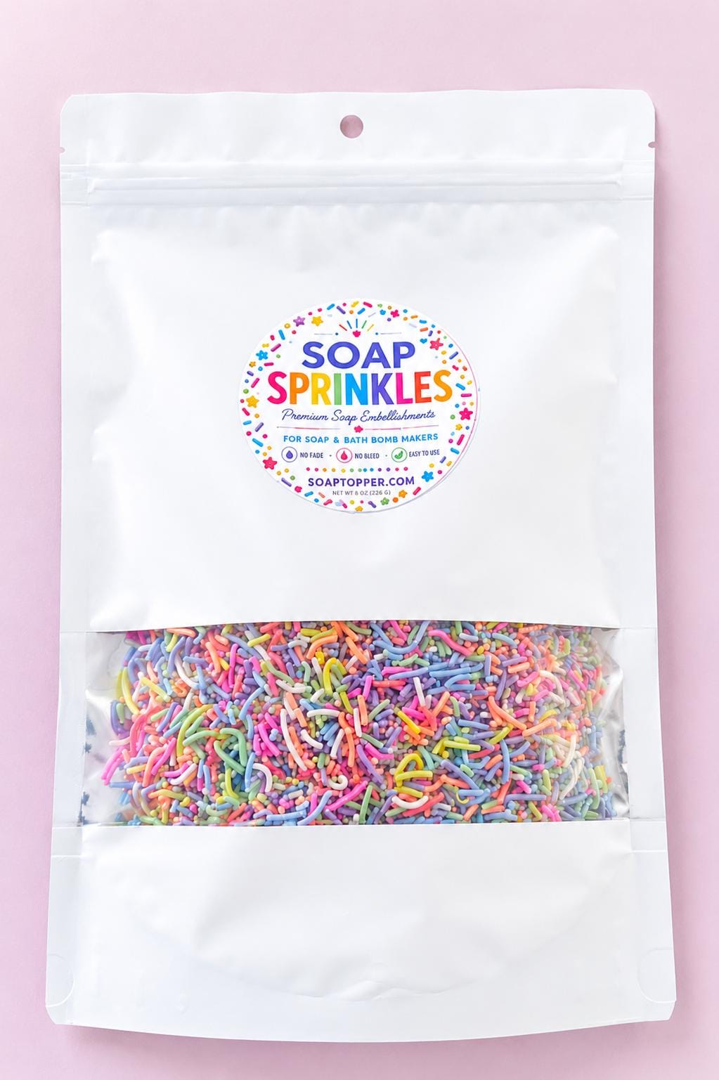 Real Soap Sprinkles for Cold Process - M & P Soap Making Unscented Embellishments, Bath Bomb Decoration