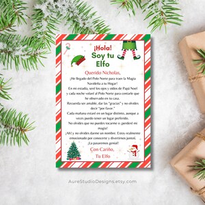 Carta Editable de Elfo in Español, Primer carta de elfo, Carta de llegada de elfo, Estoy de vuelta elfo, Elfo de Navidad, Navidad para niños