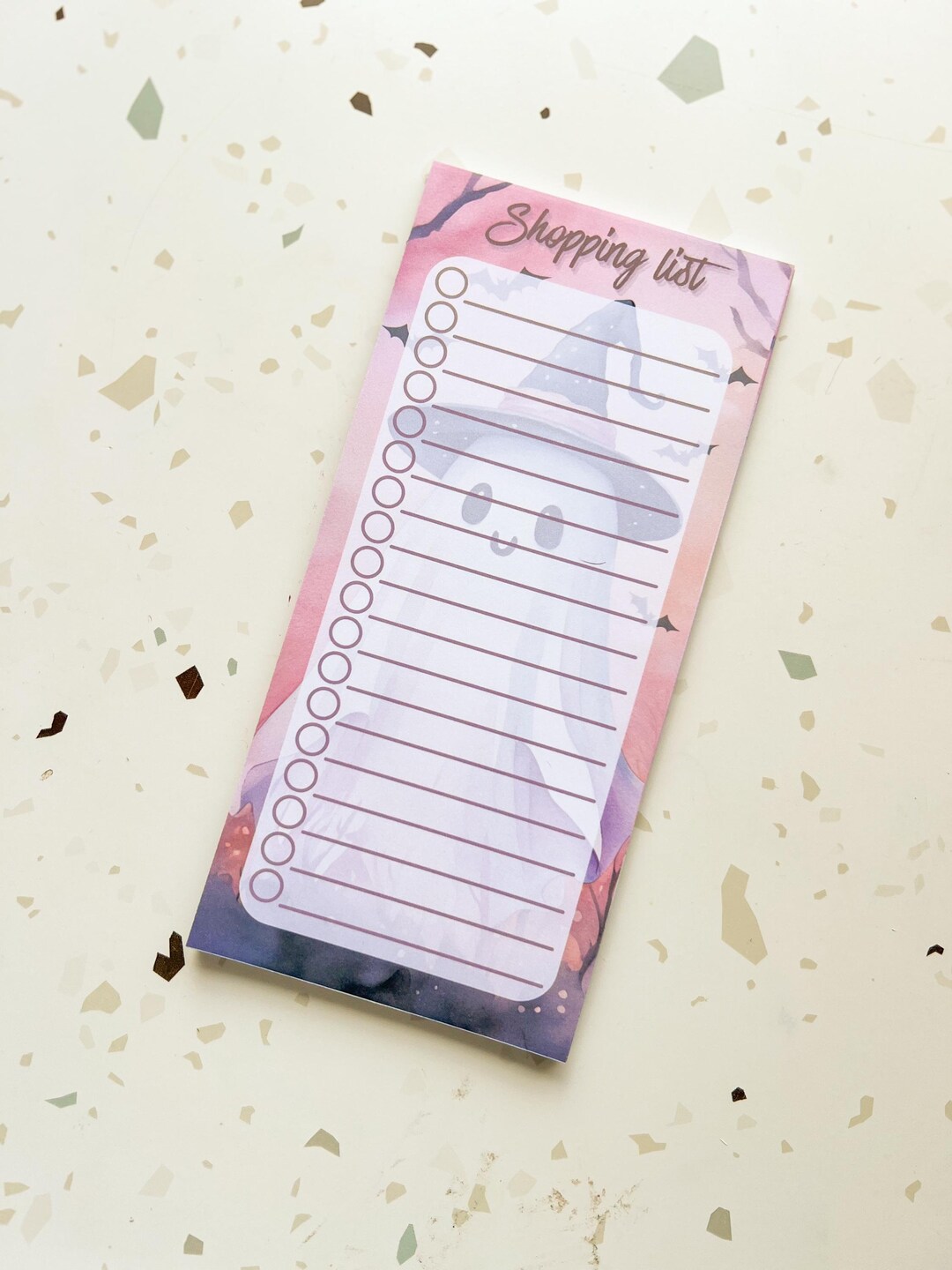 Halloween to Do List Ghost Notepad Halloween Notepad Handmade Notepad ...