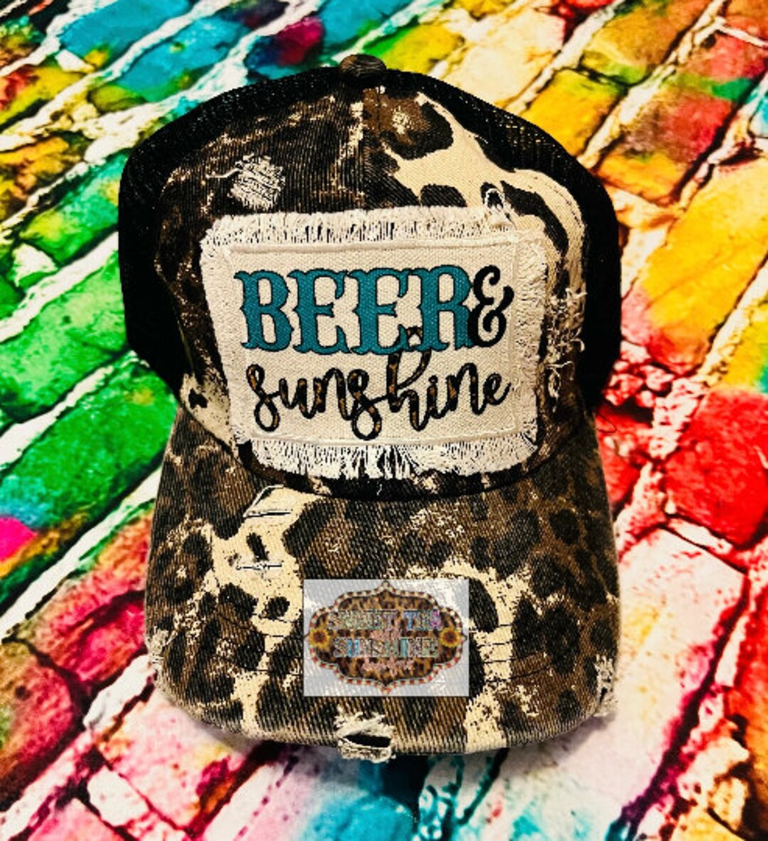 Beer & Sunshine Patch Hat - Etsy