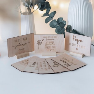 Holzkarten | Gravur | viele Designs und Sprüche zur Auswahl | auch eigene Sprüche