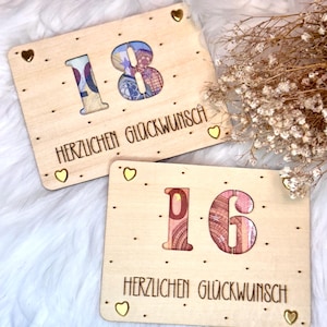 Geldgeschenk | Wunscherfüller | Geburtstag |Jubiläum | Abitur | Geschenk | Geschenkkarte aus Holz | Geschenkverpackung | personalisiert