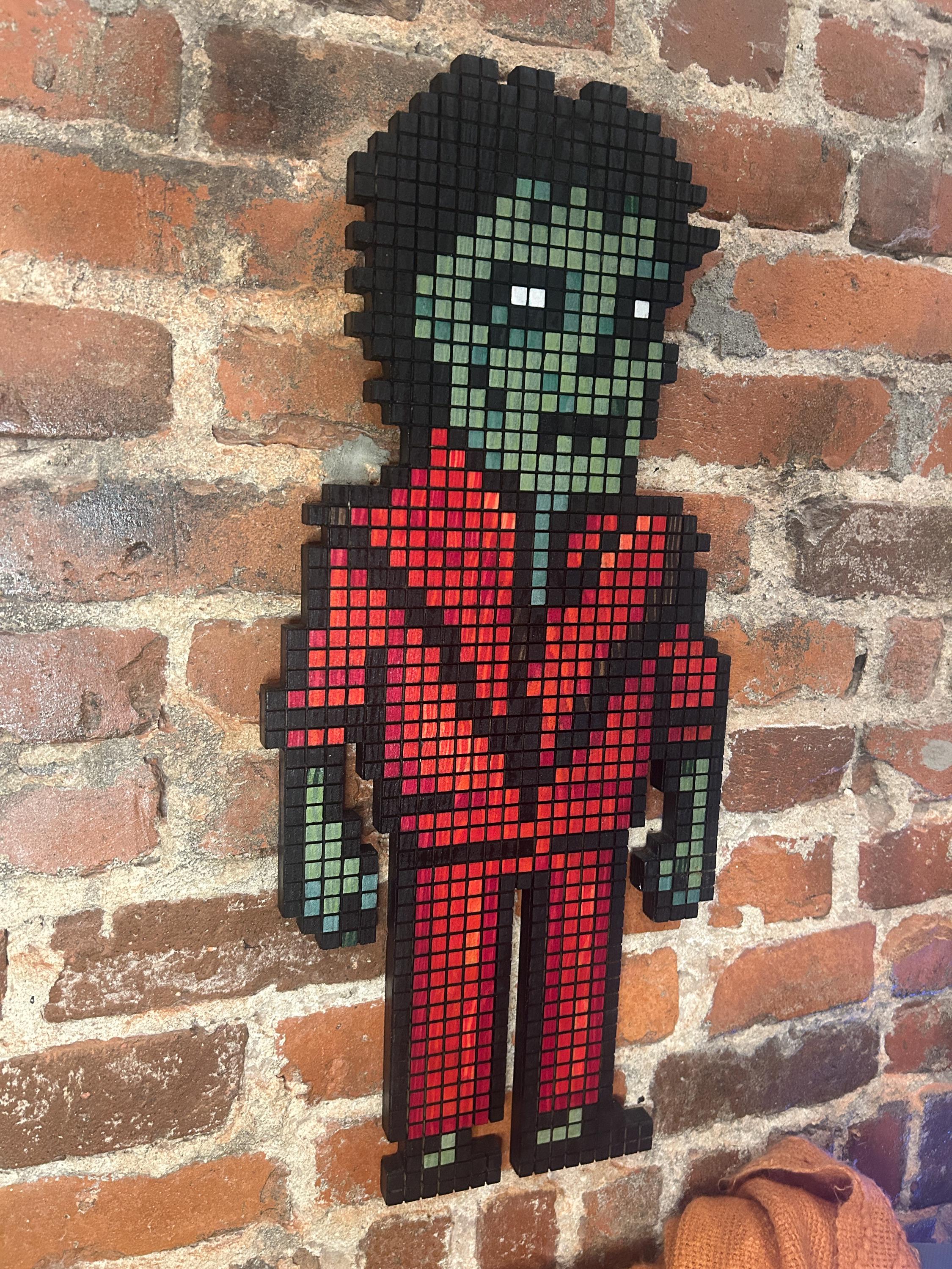 8-bit Michael Jackson Thriller Art: Handmade Wooden Pixel Decor - Etsy