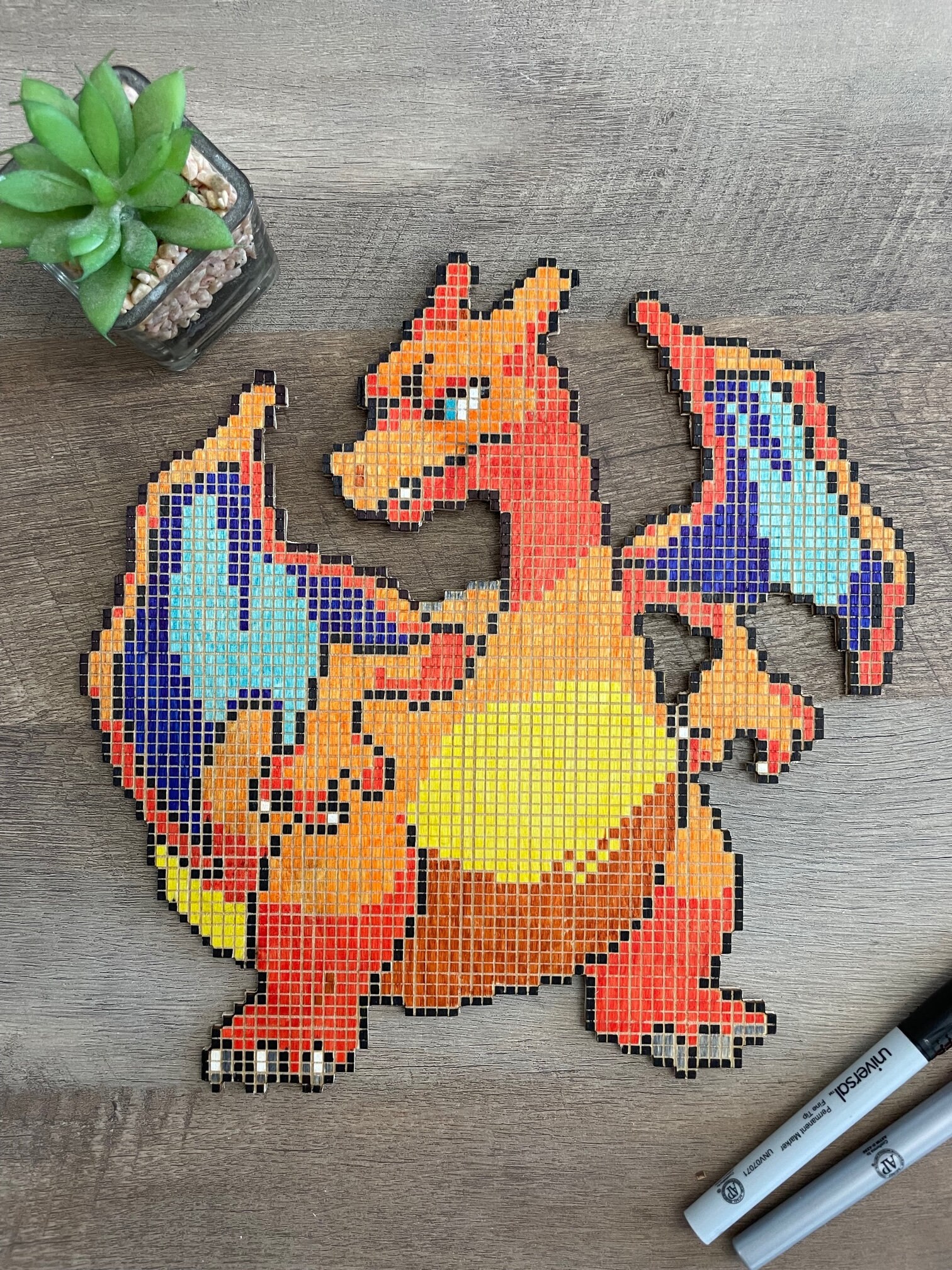 Mega Charizard XL Figures, Pokemon Decor, Mega Charizard X, Mega Charizard Y,  Anime Merch, Custom Figure, Hama Beads, Perler Bead Art -  Sweden