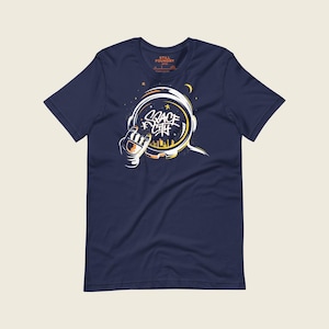Space City Houston Texas Astronaut Herren Grafik-T-Shirt
