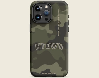 H-Town Camo Tough Case for iPhone® | Houston iPhone Case | Phone Case | Camo Phone Case | Mobile Phone |