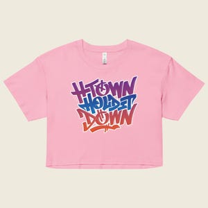 H-Town Hold It Down Graffiti Women&#39;s Crop Top