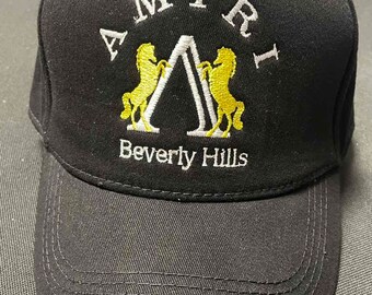 Amiri Los Angeles Hat Streetwear Baseball Cap | Amiri Trucker Hat Zwart Vintage Trucker Hat- Snapback Hoed.