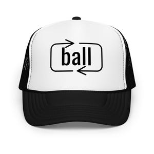 Ball Trucker Hat, Otto Trucker Hat, Sports Merch, Sports Hats, Baseball Mom, Football Mom, Softball Mom, Gift for Mom, Gift for Her,Ball Hat