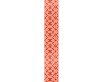 Papel de regalo con estampado de lazo rojo / Rollo de papel de regalo decorativo color coral