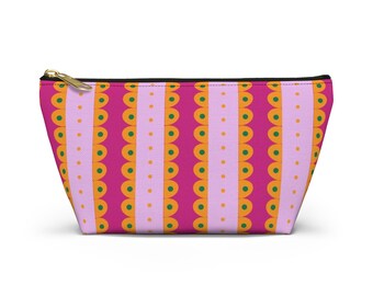 Bolsa de poliéster para accesorios: neceser de maquillaje colorido, organizador de viaje