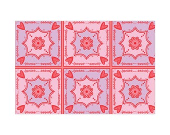 Papel de regalo, bonito patrón de mosaicos repetidos, hojas para envolver regalos, papel decorativo, suministros para manualidades, papel de regalo para las fiestas, proyectos de bricolaje