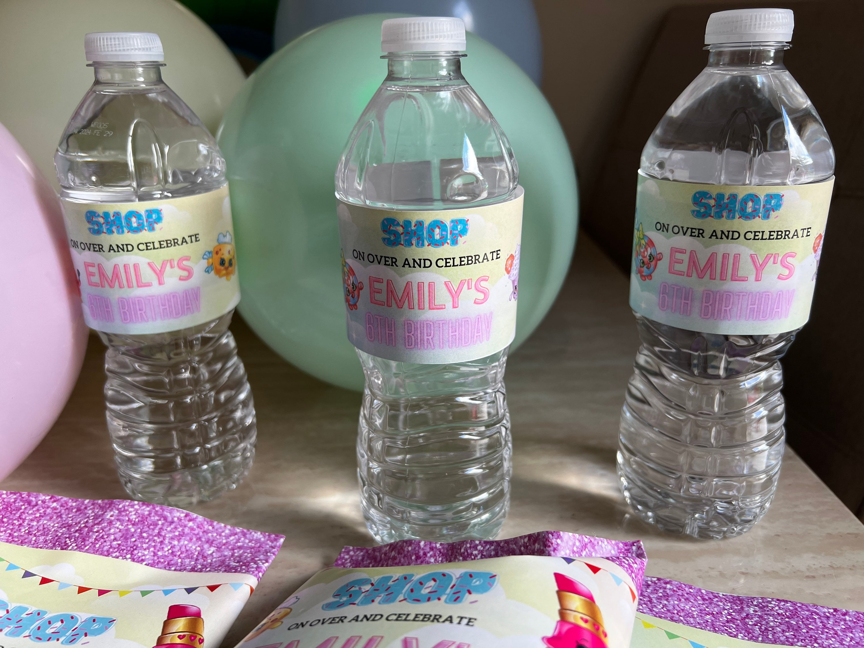 Digital Shopkins Water Bottle Labels Shopkins Water Bottle - Etsy