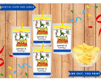 Digital Toy Story Capri Sun Labels, Toy Story Birthday Party, Capri Sun Labels, Digital and Printable
