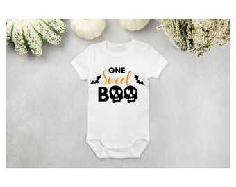 One Sweet Boo SVG, Baby Halloween SVG, Boo SVG, Baby Halloween Onesie, Baby Halloween Clothing, Baby's First Halloween, Digital, Download