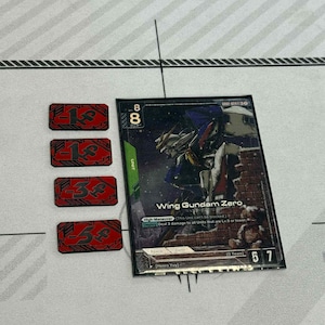 Premium Gundam TCG Damage Tokens | Accessory | Acrylic | Custom |  | Damage Counter |