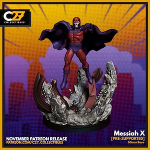 Magneto 40mm Scale Miniature | Crisis Protocol Proxy | C27