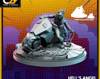 Ghost Rider 40mm Scale Miniature | Crisis Protocol Proxy | C27