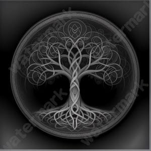 Tree of Life Coin Depth Map | Fiber Laser | Depth Map | 3D Laser Engrave | Xtool | Lightburn | 3d Embossing Files | PNG |