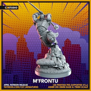 M&#39;Baku 40mm Scale Miniature | Crisis Protocol Proxy | C27